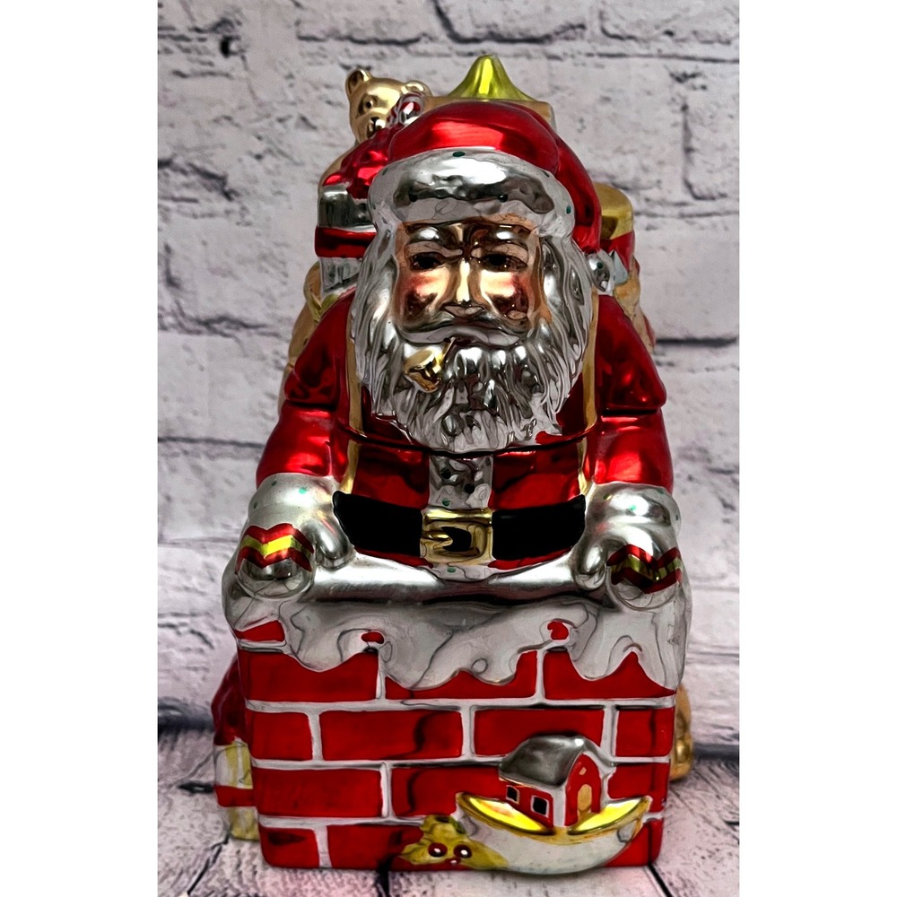 Portmeirion A Christmas Story Susan Winget Santa Claus Chimney Cookie Jar
